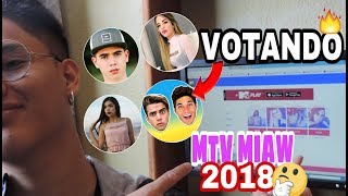 MTV MIAW 2018 votando por los nominadosLuis Hernandezyt [upl. by Bunny179]