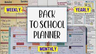 Back To School Planner  ANNUAL Monthly Weekly amp Daily [upl. by Spencer]