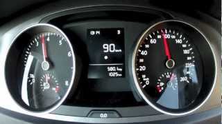 Volkswagen Golf 7 VII 2013 12 TSI acceleration 0  100 kmh 85 bhp [upl. by Den177]