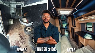 I Built The Ultimate Luxury Camper Van For Less Than 10k  Full Build Start to Finish [upl. by Noland]