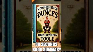 quotA Confederacy of Duncesquot by John Kennedy Toole  30 Seconds Summary  BookSummary 30SecondBooks [upl. by Albright779]