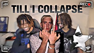 EMINEM IS OUR NEW FAVORITE RAPPER  EMINEM quotTILL I COLLAPSEquot LYRICS  REACTION [upl. by Chariot]