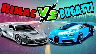 Rimac Nevera vs Bugatti Chiron Which Supercar Comes Out on Top [upl. by Nanis]