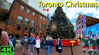 【4K】TORONTO CHRISTMAS MARKET OPENING DAY  DISTILLERY WINTER VILLAGE [upl. by Asp]