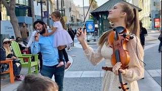 Jewish girl asks If I know Hava Nagila and Her Dad Steals The Show  Karolina Protsenko Violin Cover [upl. by Fanchan]