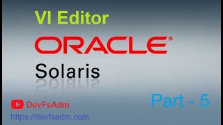 VI Editor in Solaris  Solaris Admin Course in Hindi  DevFsAdm [upl. by Cairns]