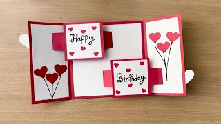 Happy Birthday Card  Easy card for birthday and anniversary [upl. by Isa]