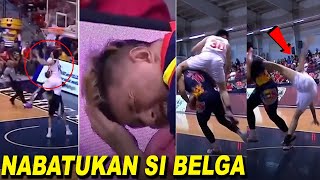 Beau Belga nabatukan ni Arvin Tolentino  Scary fall ang inabot ni Kent Salado [upl. by Adamis]