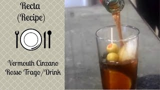 Vermouth Cinzano Rosso TragoDrink [upl. by Kcirederf136]