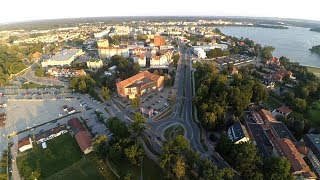 Lot balonem nad Ełkiem  Mazurskie Zawody Balonowe 2017 [upl. by Cami]