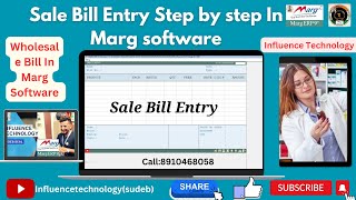 Sale Bill Entry  Wholesale Bill Entry In Marg software [upl. by Birch48]