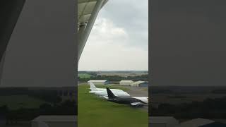 Taking off from Kemble Cotswold Airport in a Cessna [upl. by Mide]