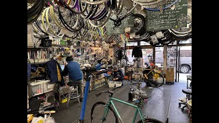 Blue Lug Bike Shop HatagayaTokyo Very Detailed Tour  December 2023 [upl. by Cairistiona]