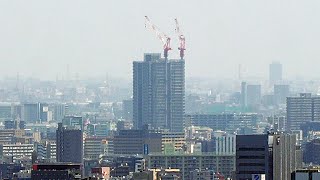 【プラウドタワー平井】平井五丁目駅前地区第一種市街地再開発事業の建設状況（2024年4月28日） [upl. by Tomkiel]