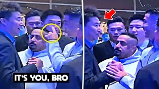 Cristiano Ronaldo Met his Former Man United Teammate Dong Fangzhuo in China 😂❤️ [upl. by Volotta]