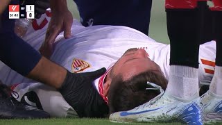 Saul Niguez INJURY Vs Real Valladolid [upl. by Azrim]