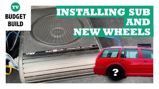 Installing a Sub Into My MK4 Golf Estate and New Wheels Reveal  Budget Build [upl. by Medina]