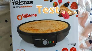 Test Crêpiere Tristar Action Gifi Carrefour [upl. by Nillek]