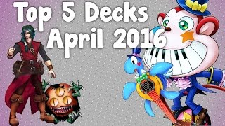 Yugioh Top 5 Decks April 2016 Meta [upl. by Cordey967]