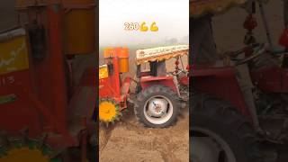 Massey 270 power with alu planter  tractor video  tractor stunts video tractorvideo khuramakram [upl. by Yentuoc]