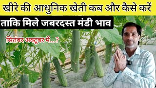 खीरे की खेती कब और कैसे करें 🥒 Khire ki kheti  Cucumber farming [upl. by Eulau361]