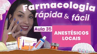 Anestésicos IV Locais  Aula 35  Farmacologia do SNC rápida e fácil  Flavonoide [upl. by Gabi]