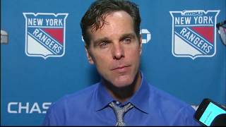 David Quinn Late Habs Goal in the 1st Period Was Tough to Swallow  New York Rangers  MSG Networks [upl. by Yv]