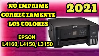 IMPRESOR EPSON L4160 NO IMPRIME CORRECTAMENTE SUS COLORES 2021 🖨 COMO REPARAR IMPRESOR EPSON L4160 [upl. by Kirkwood222]