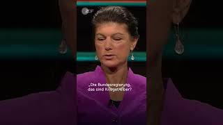 BSWChefin Wagenknecht Regierung als quotKriegstreiberquot  short shorts lanz [upl. by Ettenahc]