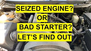 Symptoms Of A Seized  Locked Engine  How To Tell It’s Not A Bad Starter [upl. by Fortunia]