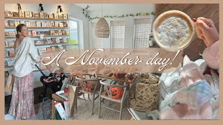 A NOVEMBER DAY  tidying taking down fall decor amp date night [upl. by Ahseiym]