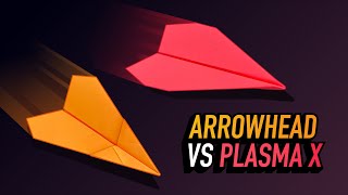 Paper Airplane Tournament — Plasma X vs Arrowhead — Paper Aces Semifinals Race 13 [upl. by Akcirre]