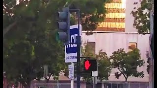 ICC Neon Pedestrian Signal A St amp 3rd Ave [upl. by Hinkle]