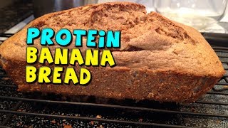 PROTEIN Banana Bread Recipe Low calorieNuts optional [upl. by Aldric418]