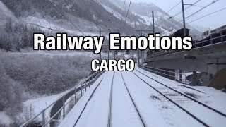 🚆 Cab ride on the Lötschberg mountain route  from rain into snow [upl. by Behlau443]