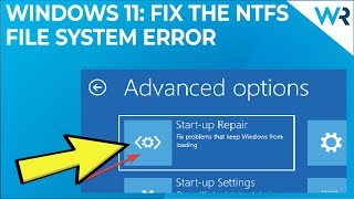 How to fix the NTFS File System error in Windows 11 [upl. by Sholem]