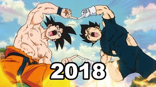 Evolution of Goku fusion Vegeta born Gogeta 19952019 [upl. by Asela]