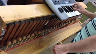 Mechanical Xylophone with MIDI  SingleStrike mode [upl. by Adnuahs735]