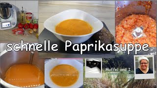 schnelle vegetarische Paprikasuppe mit wenigen Zutaten [upl. by Divod]