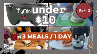 Vanlife Day 2 Under 103 meals cooking in a MyMini Noodle Maker amp Skillet [upl. by Starks]