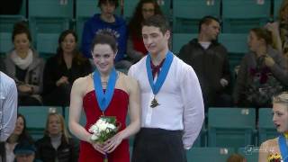 2012 Canadian Figure Skating Championships Result interview Virtue amp Moir medal ceremony [upl. by Roath89]