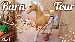 HUGE Schleich Horse Barn Tour  Schleich Barn Tour  May 2021  Schleich Horses [upl. by Eznyl]