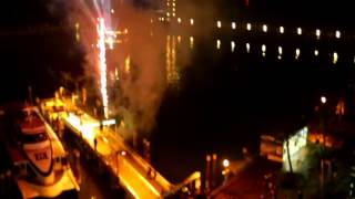 Einfahrt Silvesterpartyboot XXL 31122015 Bodensee [upl. by Eniawed908]