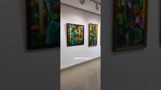 Painting exhibition at AIFACS artists ratnakar fineart artsofindia indiaart indianartist [upl. by Suhcnip]