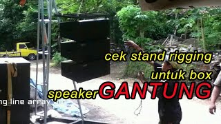 stand rigging line array cianjur [upl. by Eissel]