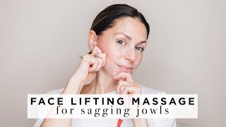 FACE LIFTING MASSAGE for Jowls amp lower face ABIGAIL [upl. by Eidualc]