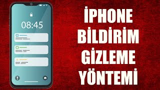 İPHONE EKRANDA MESAJ İÇERİĞİ GÖRÜNMESİN BİLDİRİM GİZLEME [upl. by Gaudette]