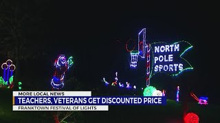 Discounts for teachers veterans and more at the Franktown Festival of Lights [upl. by Karna]