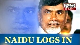 Chandrababu Naidu to swornin as the CM of truncated Andhra Pradesh [upl. by Stauffer933]