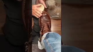 Get Ready To Sleep  Angelo Shoe Shine ASMR angeloshoeshine shoeshine workboots shoestagram [upl. by Fennell]